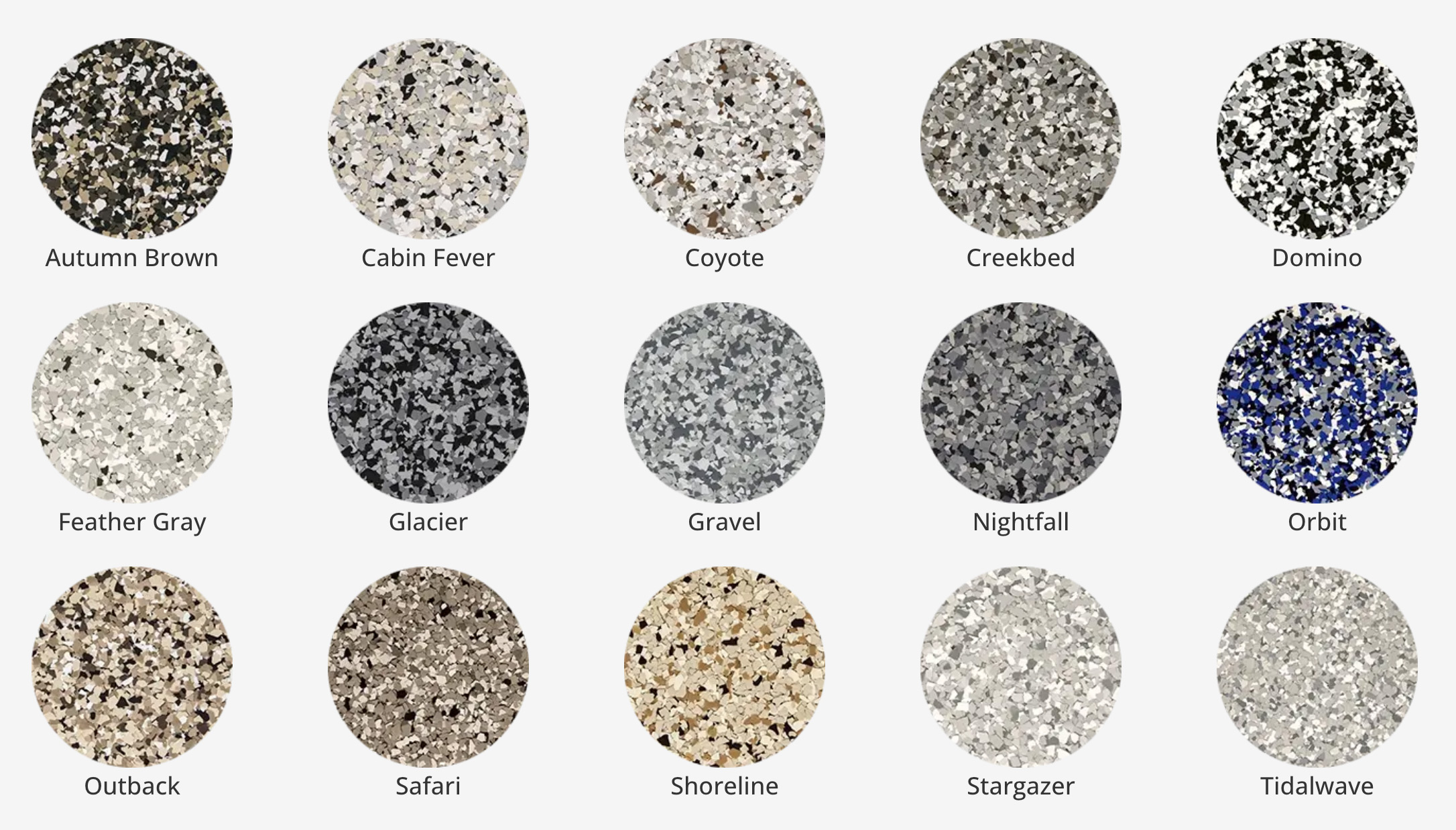 Garage Kings Offers Decorative Flake Blends & Color Options. See Our Process